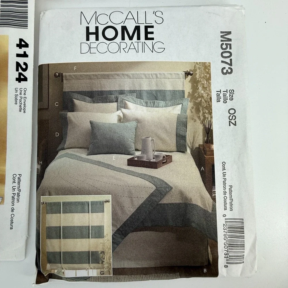 5 LOT! Simplicity McCalls Home Decorating 4124~4181-M5073-4098 Chris Lowell-5605